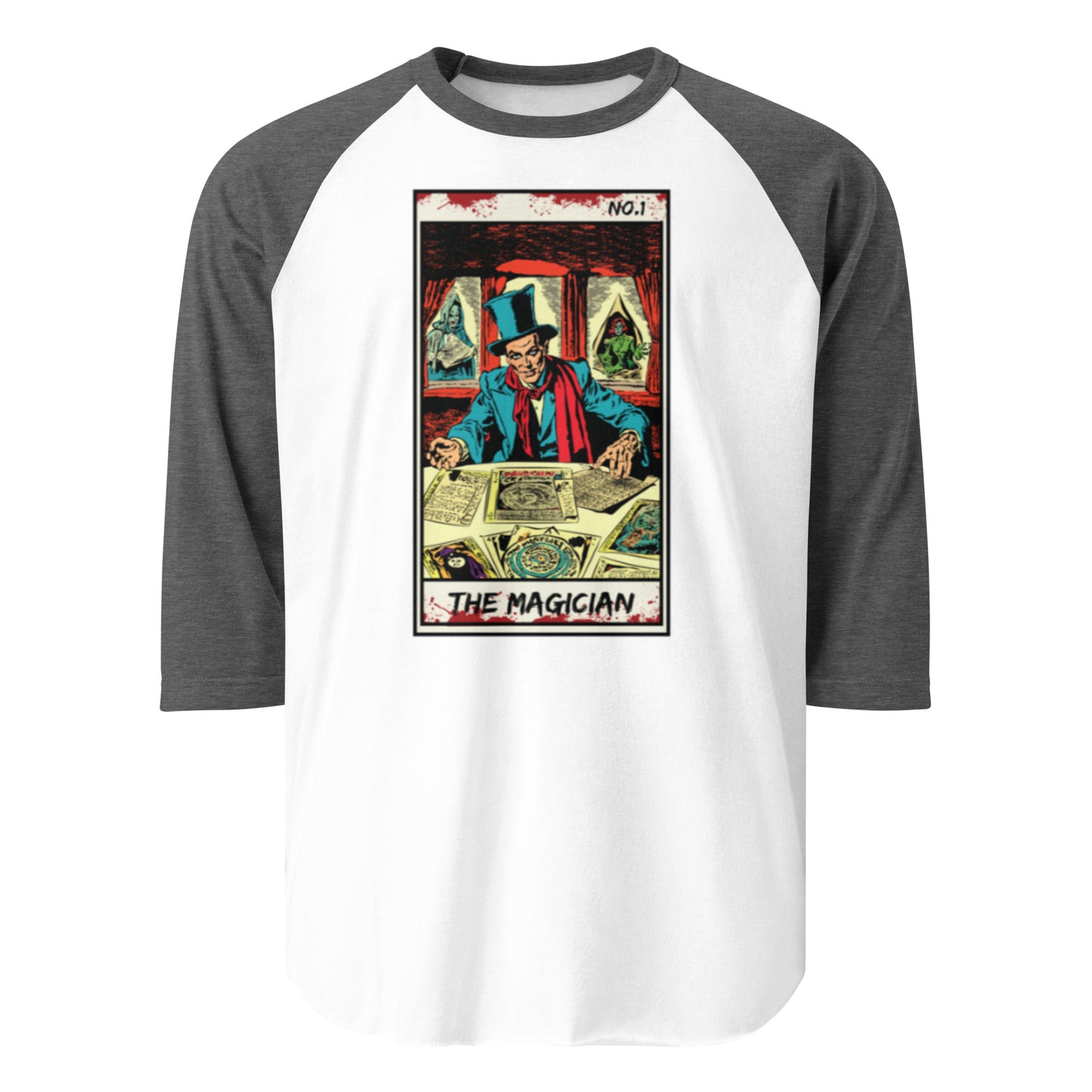 The Magician No. 1 - 3/4 sleeve raglan shirt