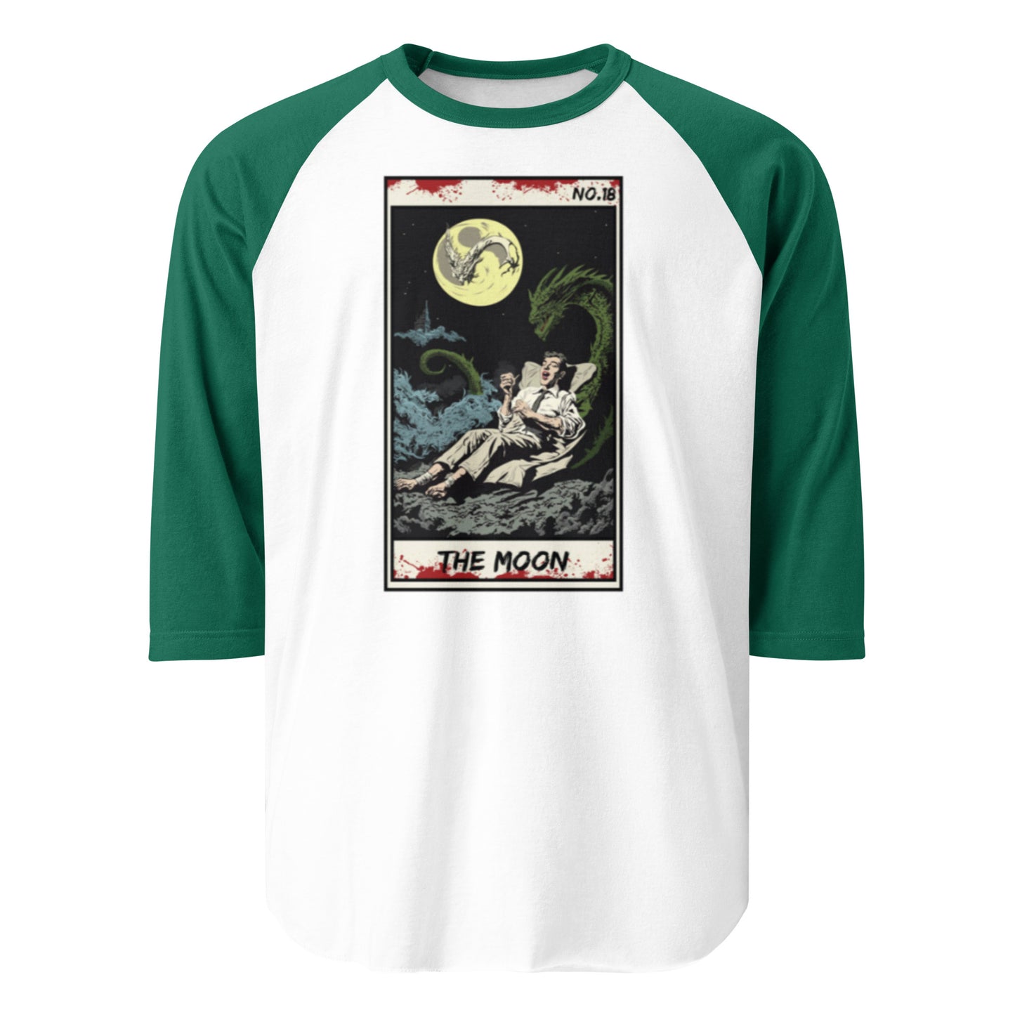 The Moon No. 18 - 3/4 sleeve raglan shirt