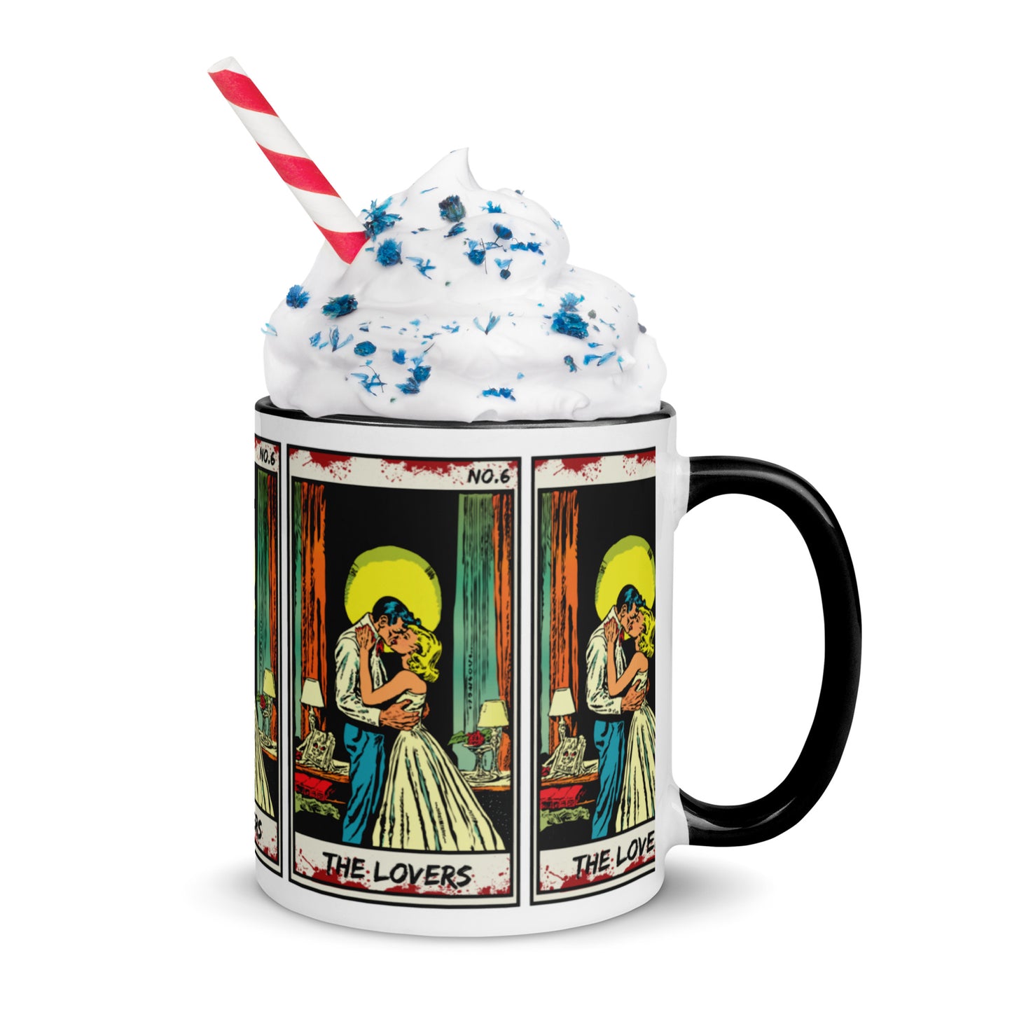Coffee Cup Fright Night The Lovers No. 6 Mug with Color Inside