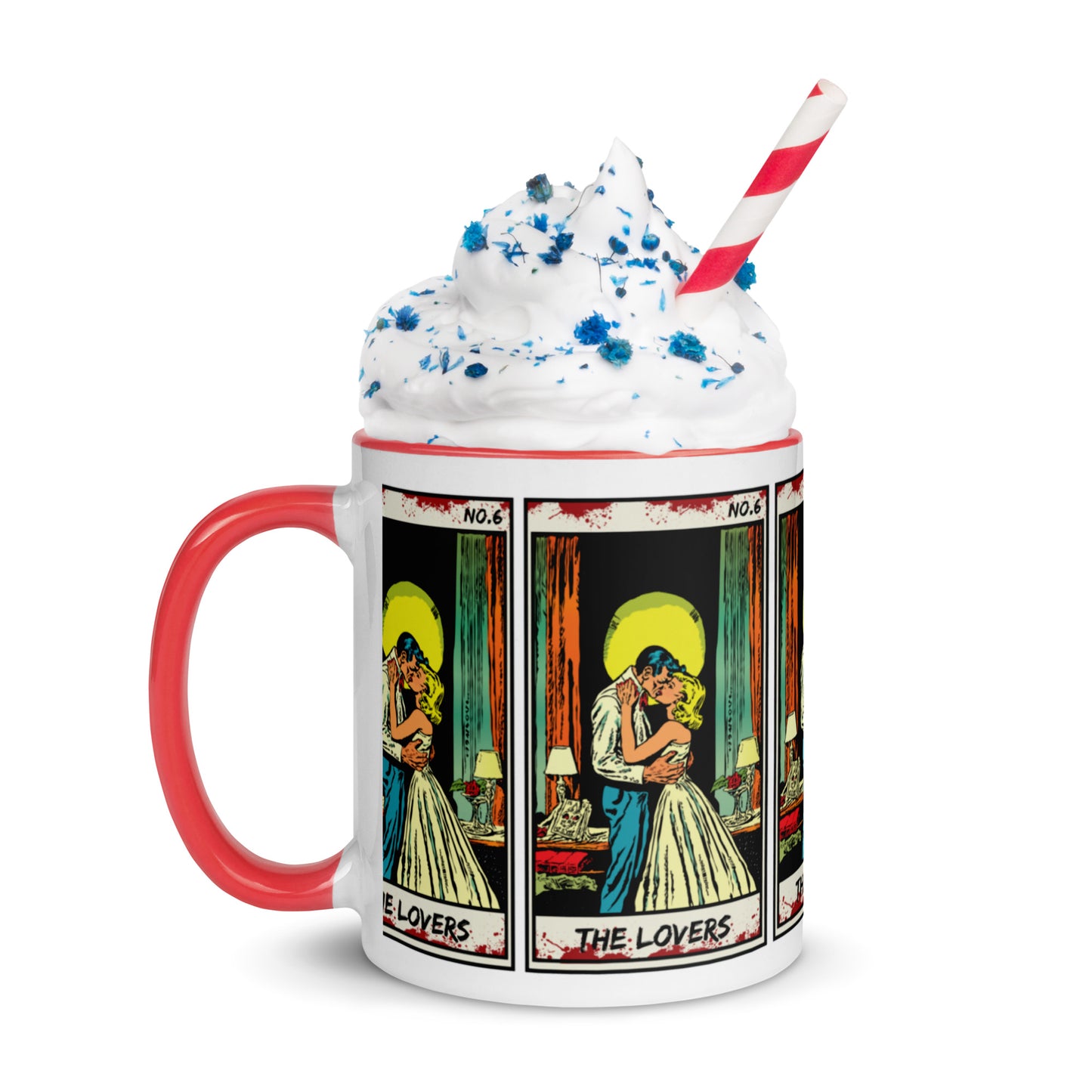 Coffee Cup Fright Night The Lovers No. 6 Mug with Color Inside