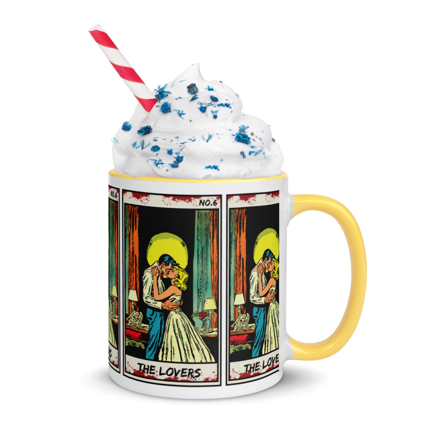 Coffee Cup Fright Night The Lovers No. 6 Mug with Color Inside