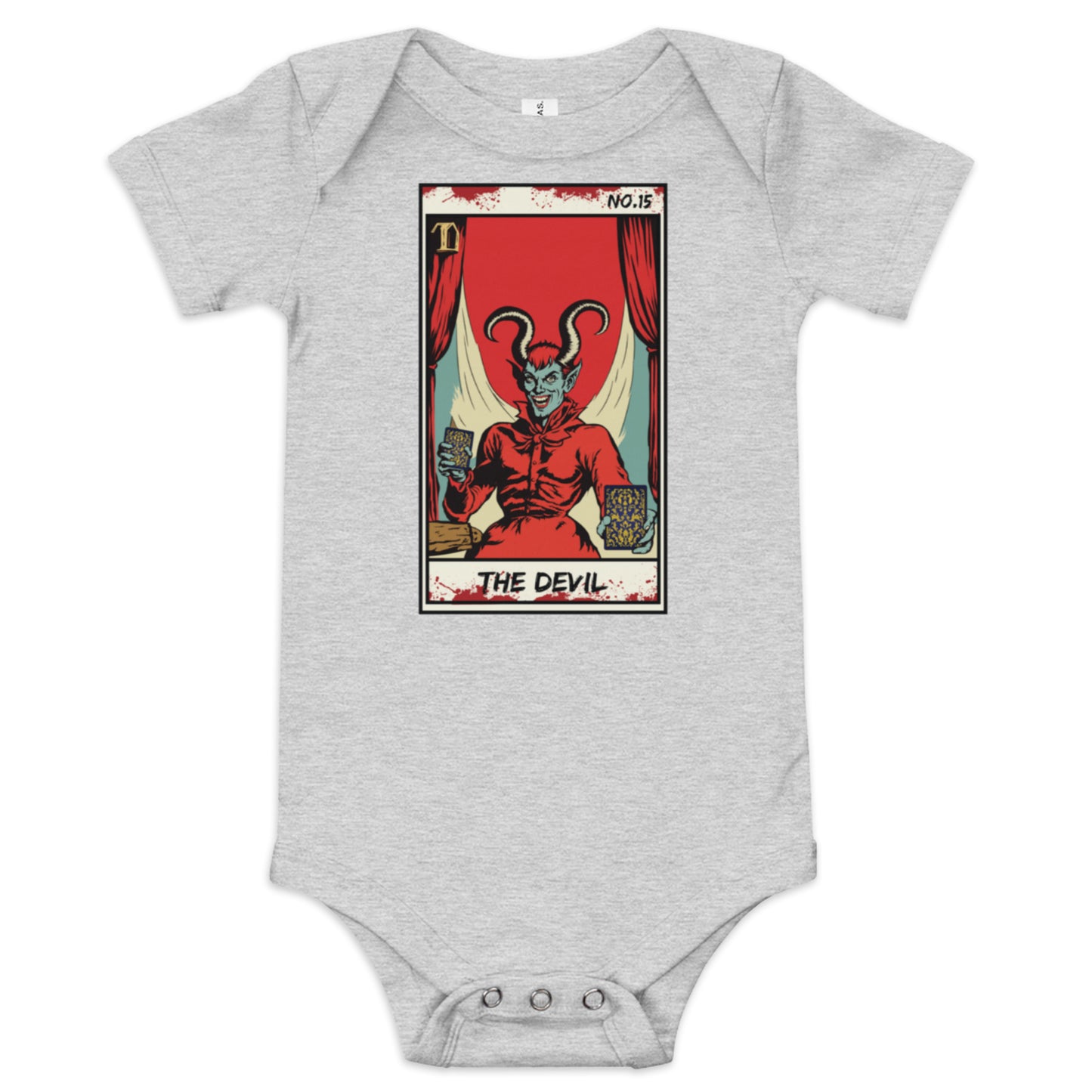 The Devil No. 15 Face Down Baby short sleeve one piece