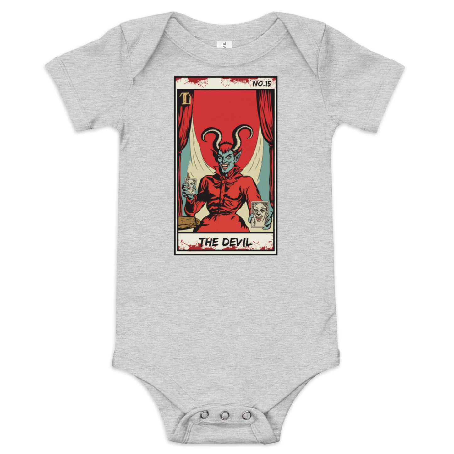 The Devil No. 15 Face Up Baby short sleeve one piece