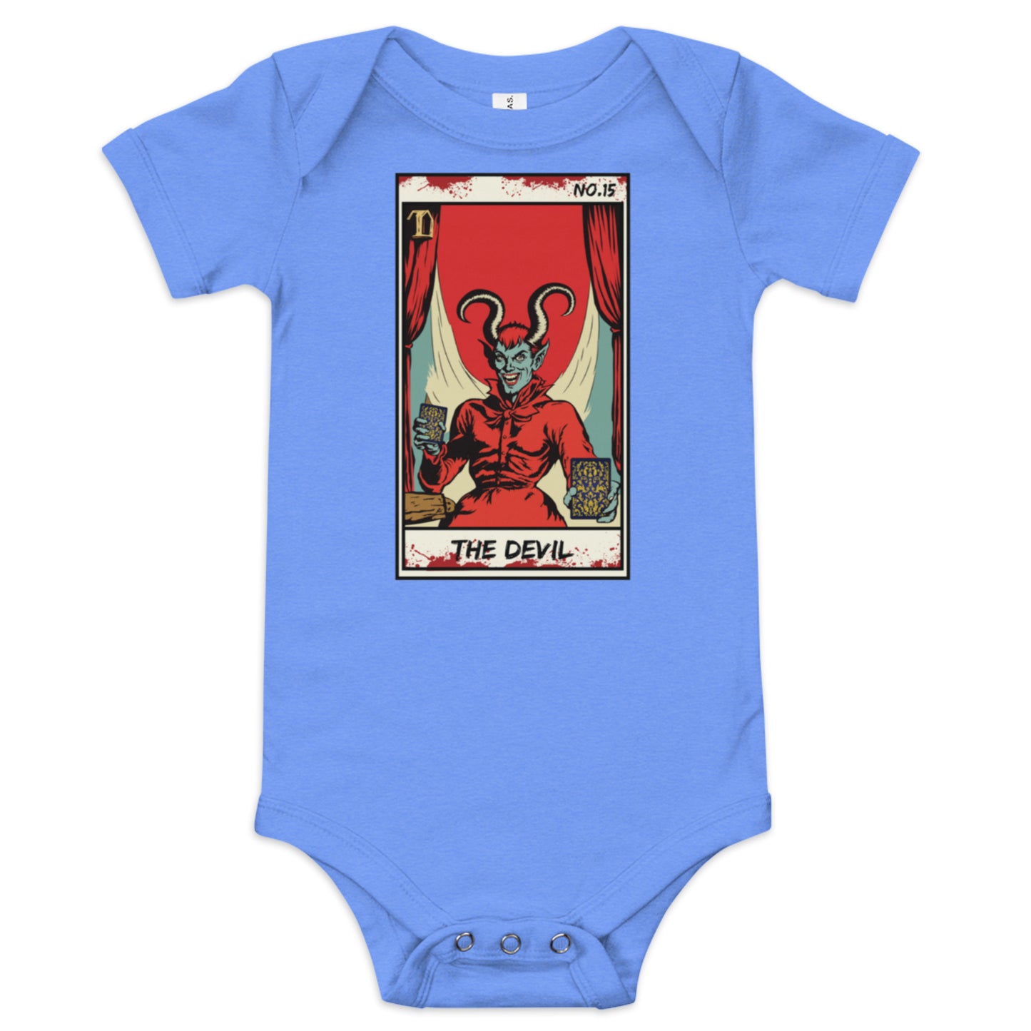 The Devil No. 15 Face Down Baby short sleeve one piece