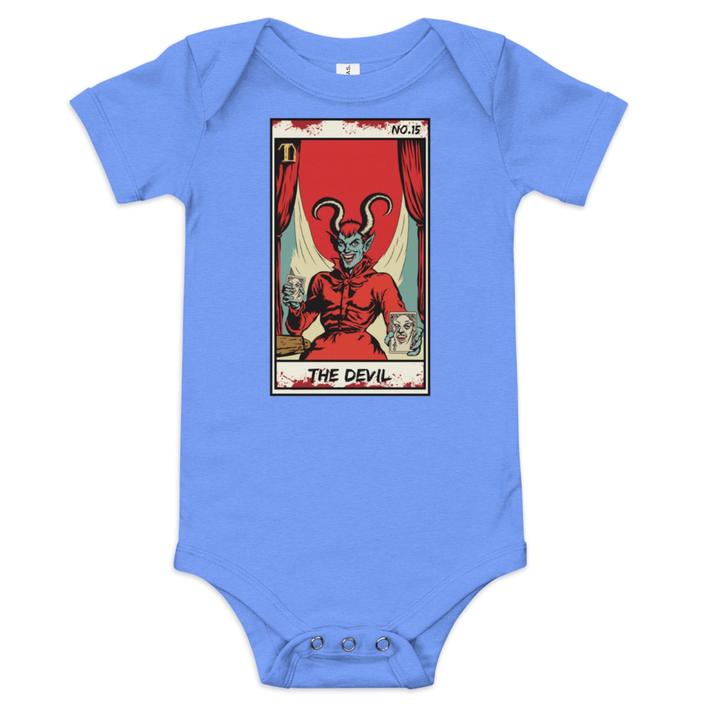 The Devil No. 15 Face Up Baby short sleeve one piece