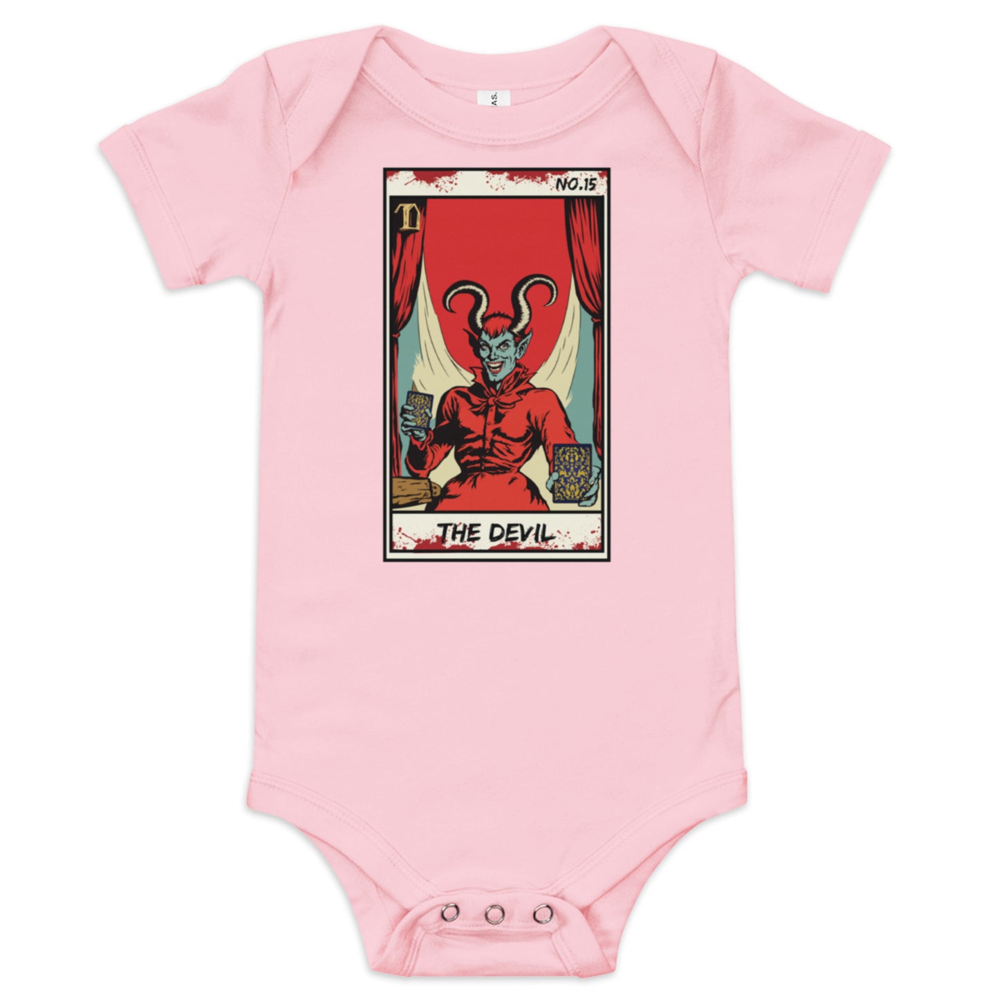 The Devil No. 15 Face Down Baby short sleeve one piece