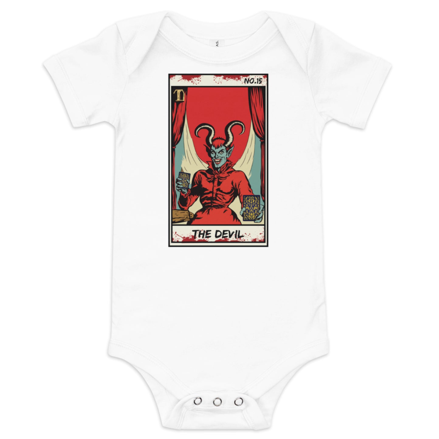 The Devil No. 15 Face Down Baby short sleeve one piece