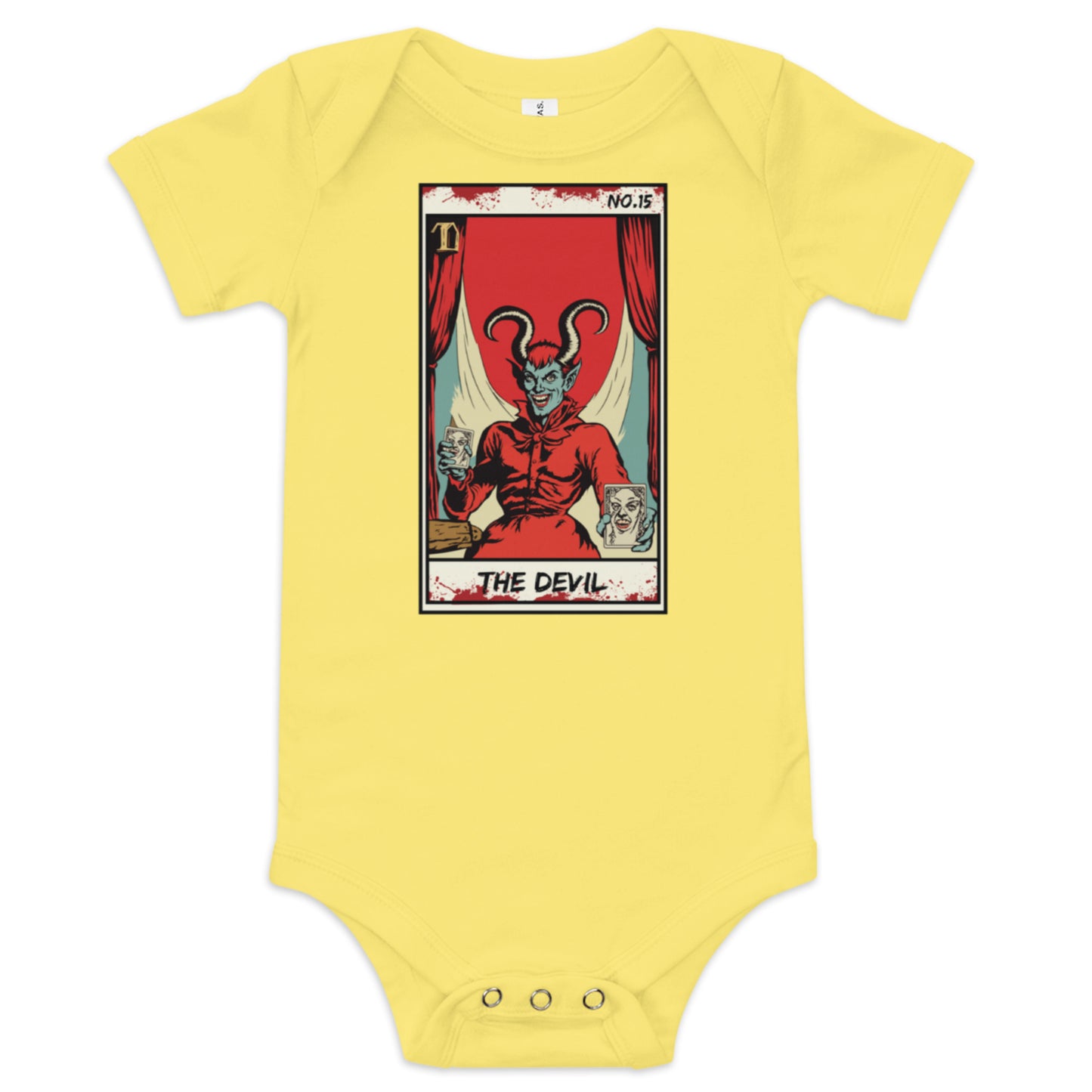 The Devil No. 15 Face Up Baby short sleeve one piece