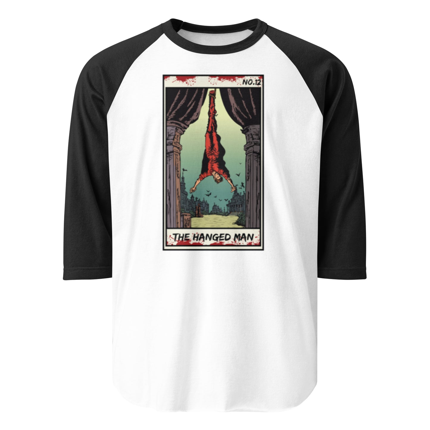 The Hanged Man No. 12 - 3/4 sleeve raglan shirt