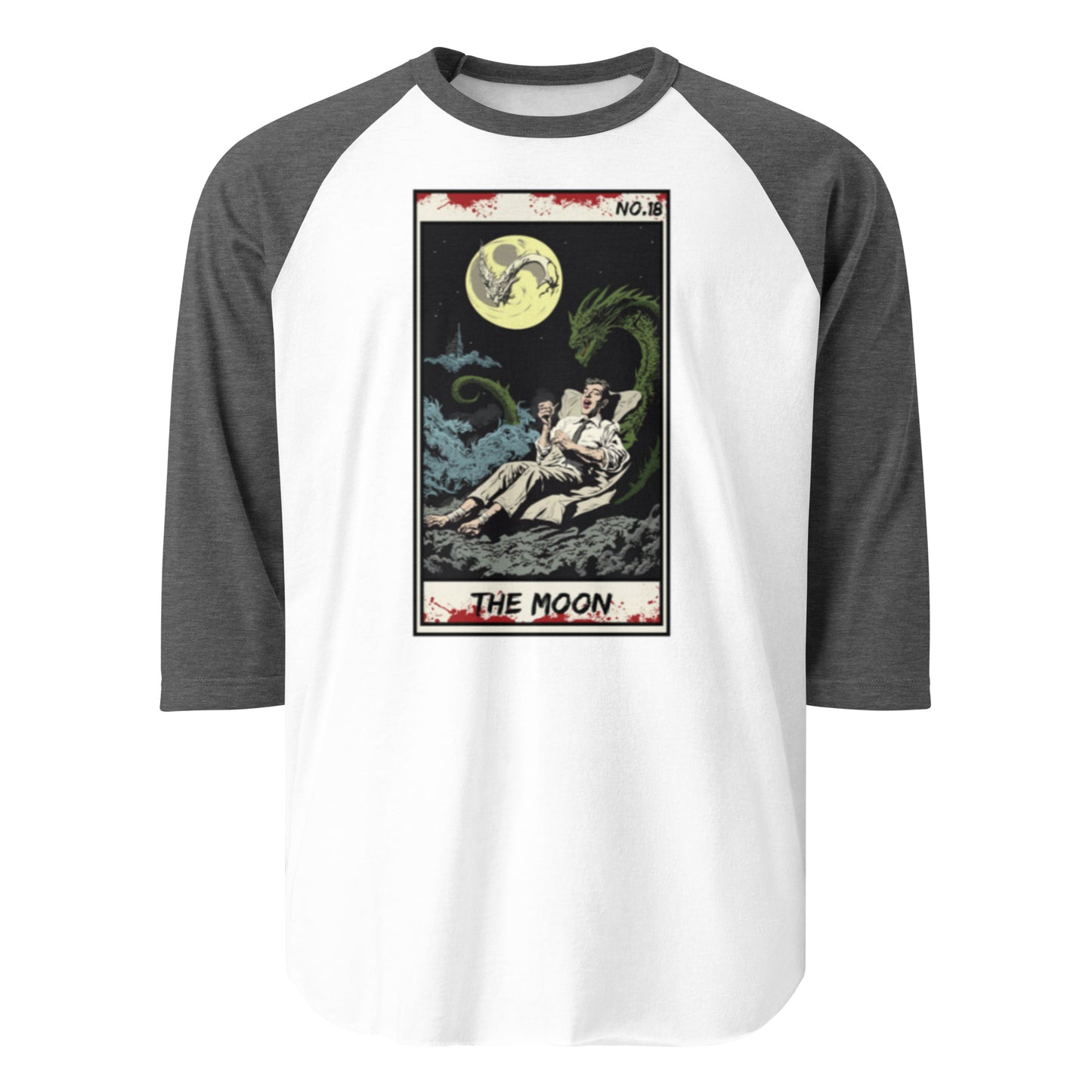 The Moon No. 18 - 3/4 sleeve raglan shirt
