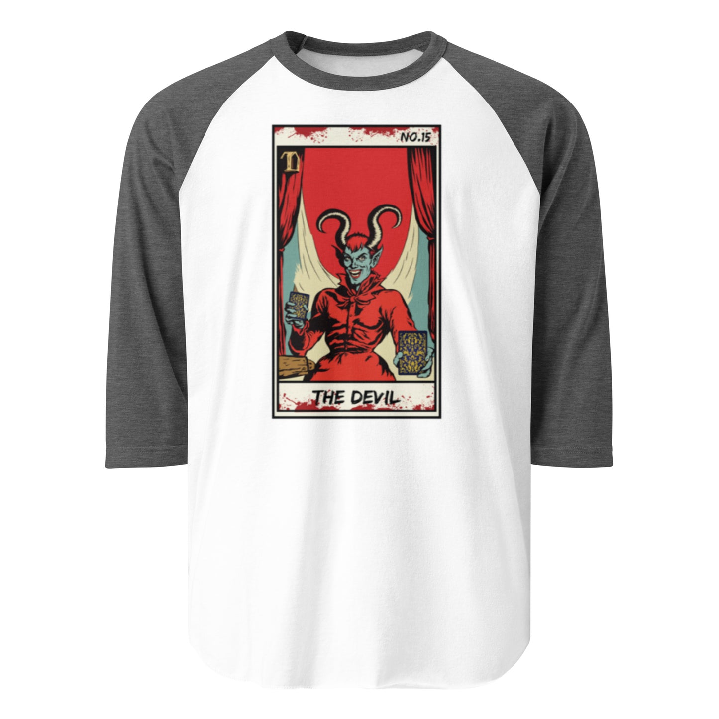 The Devil No. 15 - 3/4 sleeve raglan shirt