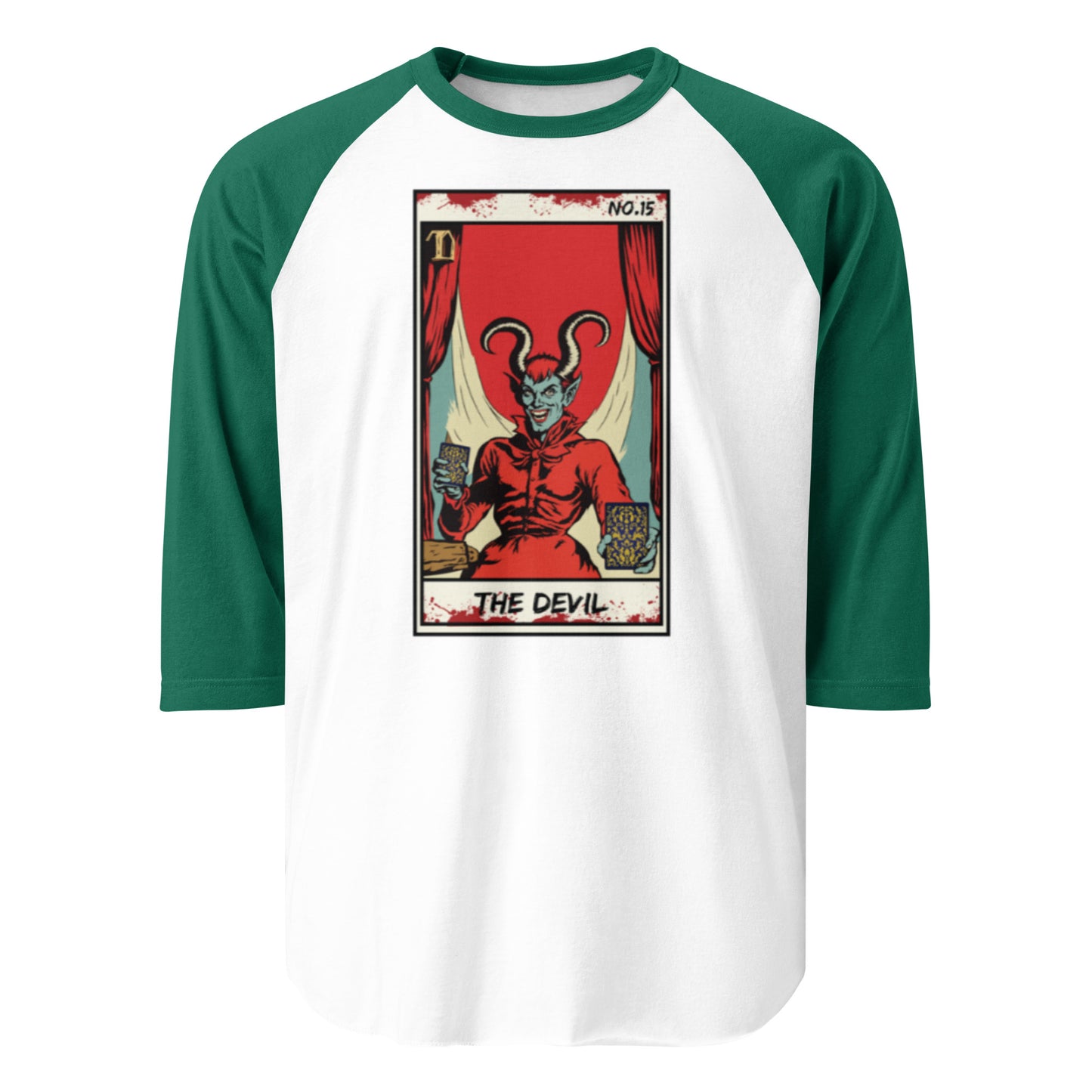 The Devil No. 15 - 3/4 sleeve raglan shirt