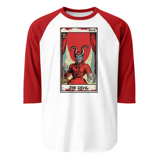 The Devil No. 15 Face Up - 3/4 sleeve raglan shirt