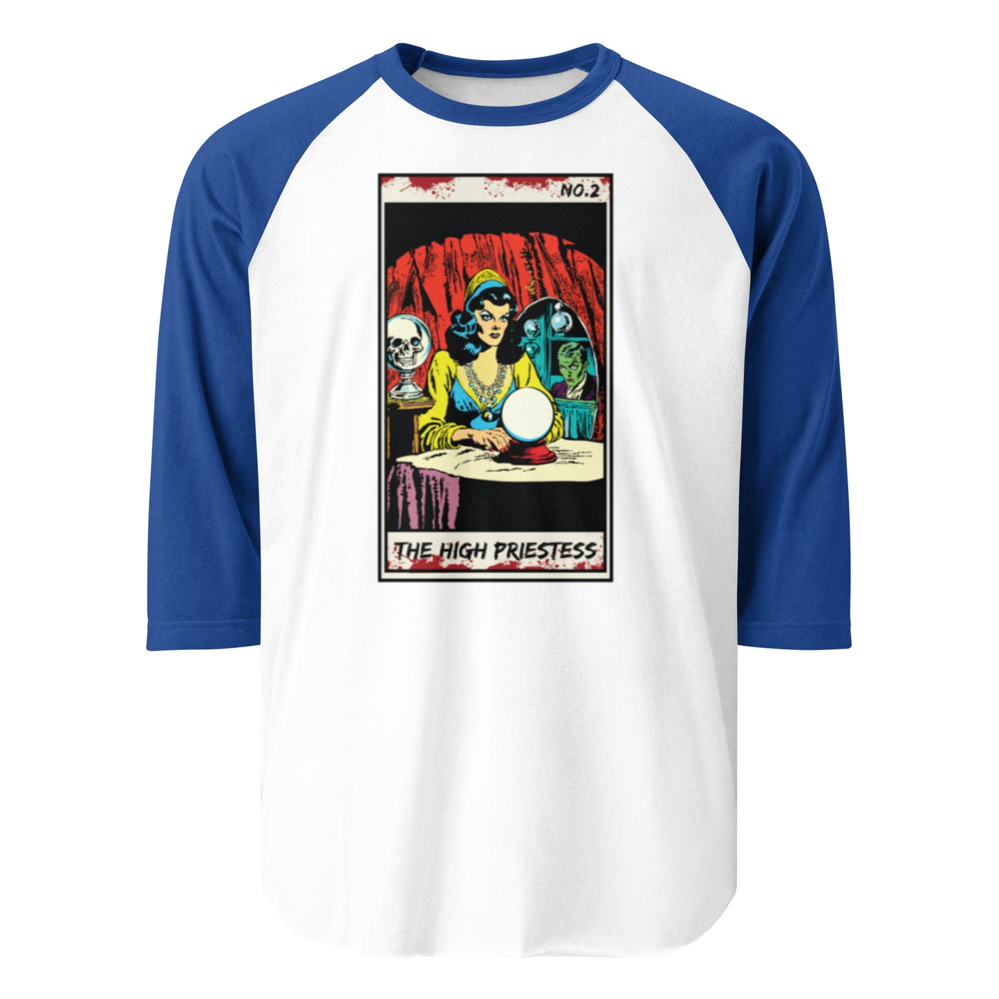 The High Priestess No. 2 - 3/4 sleeve raglan shirt