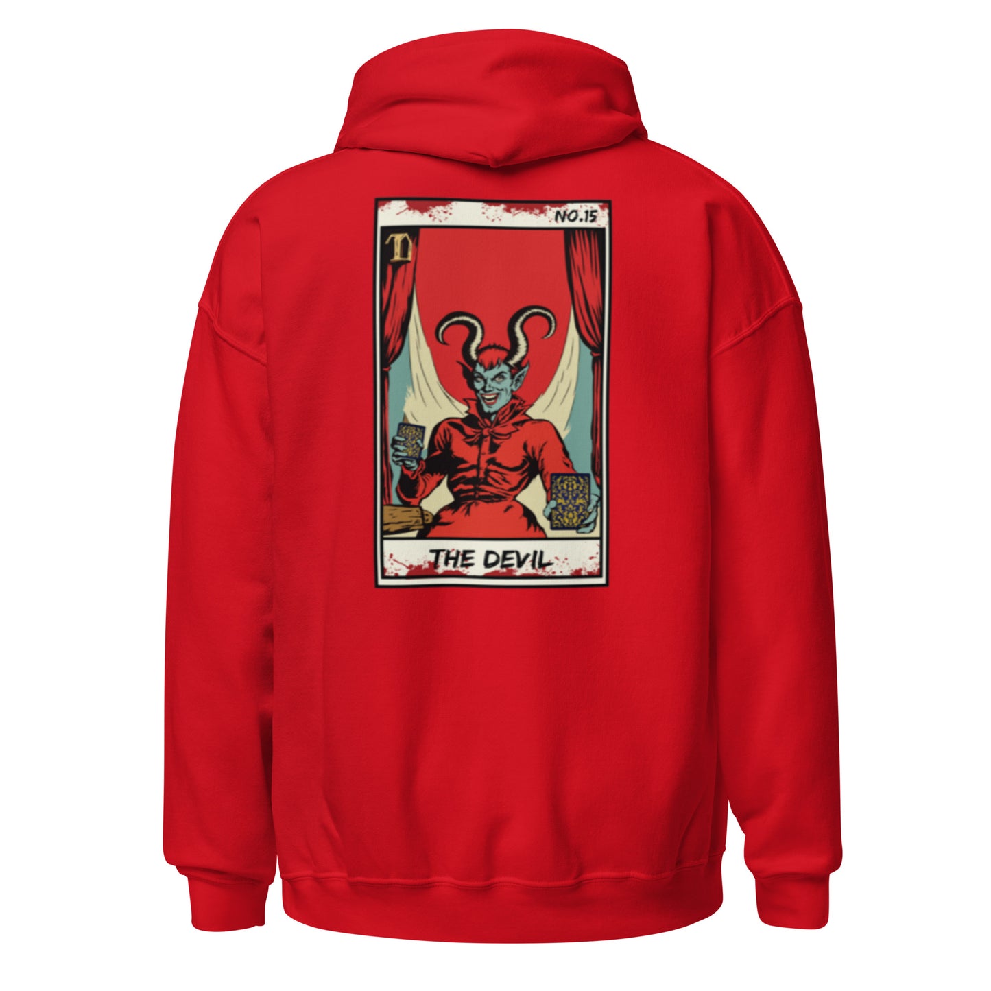 Fright Night Logo The Devil No. 15 Face Down Unisex Hoodie