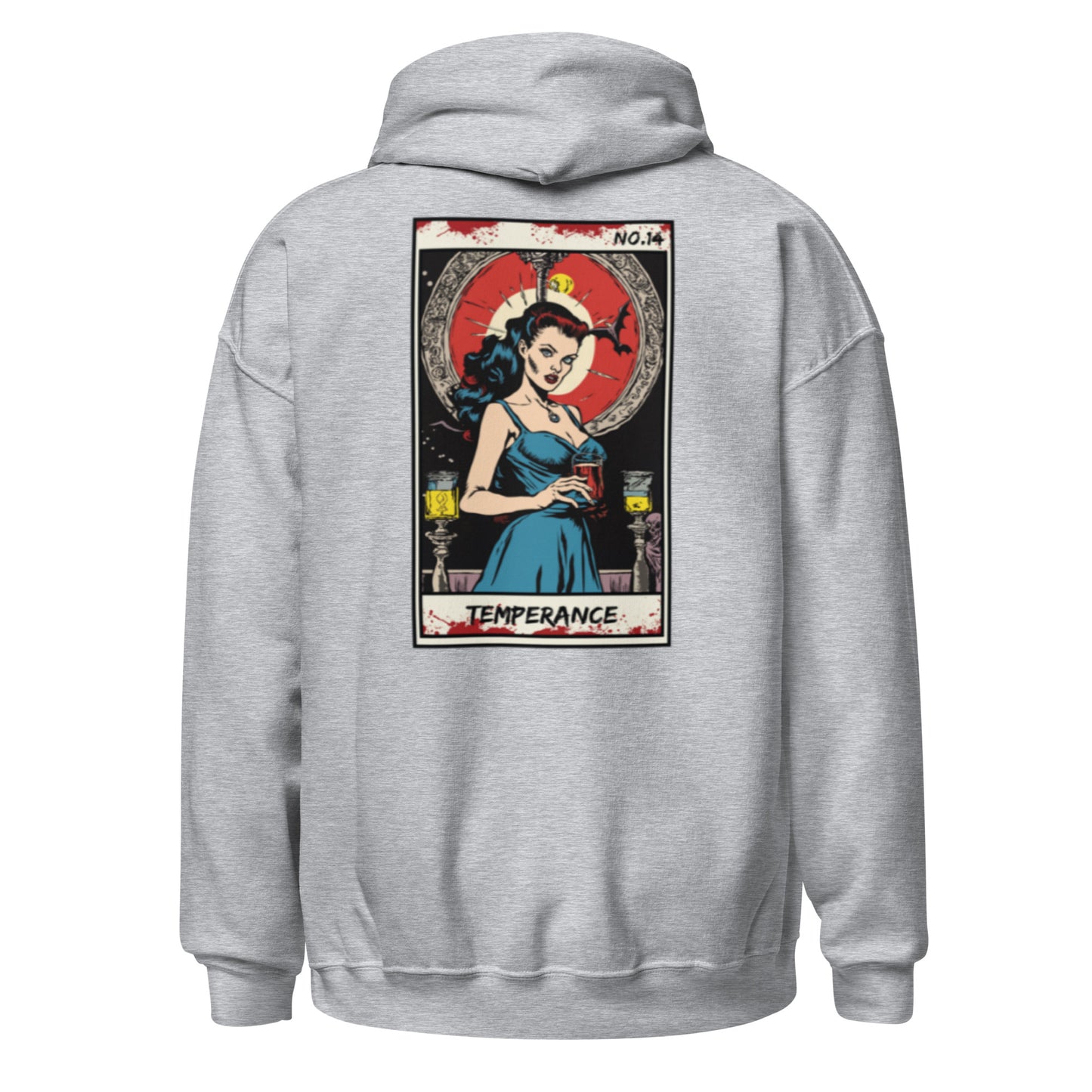 Retro Classic Logo Temperance No. 14 Unisex Hoodie