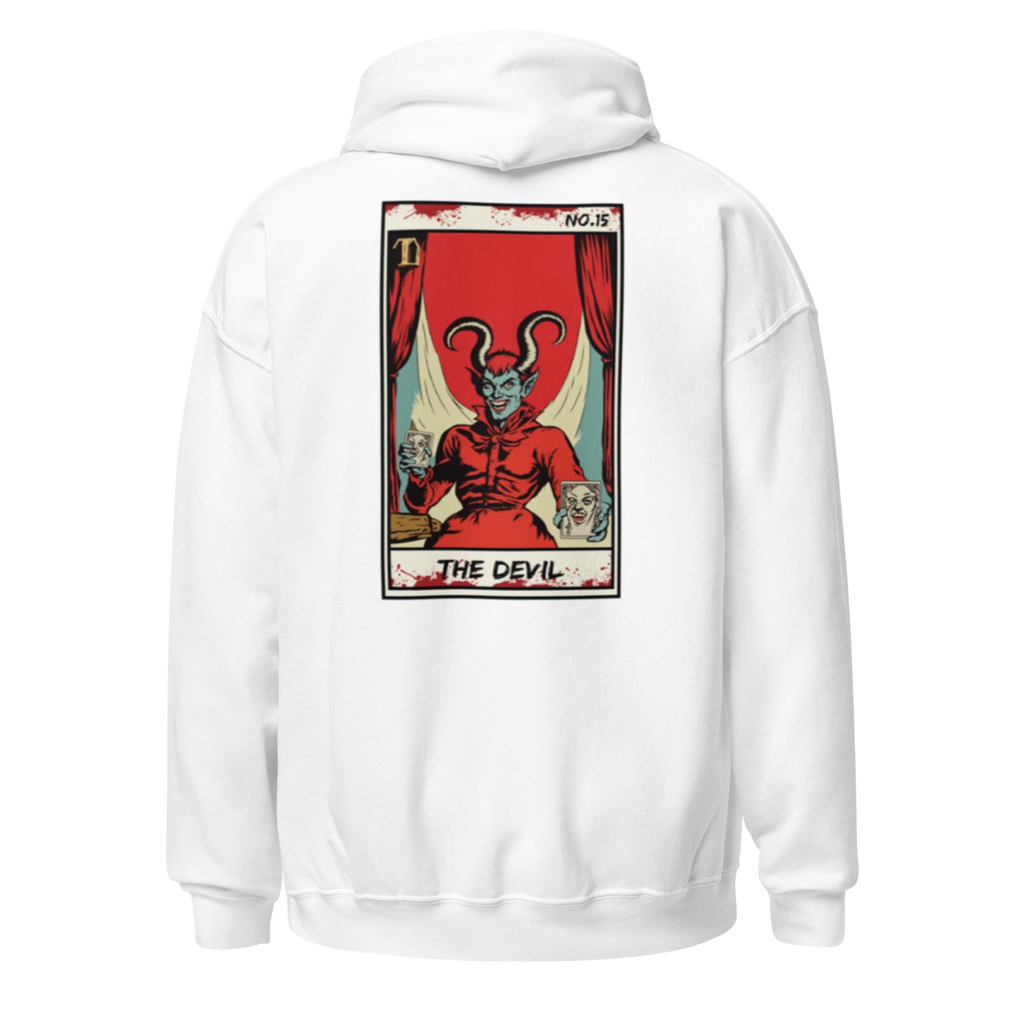 Retro Classic Logo The Devil No. 15 Face Up Unisex Hoodie