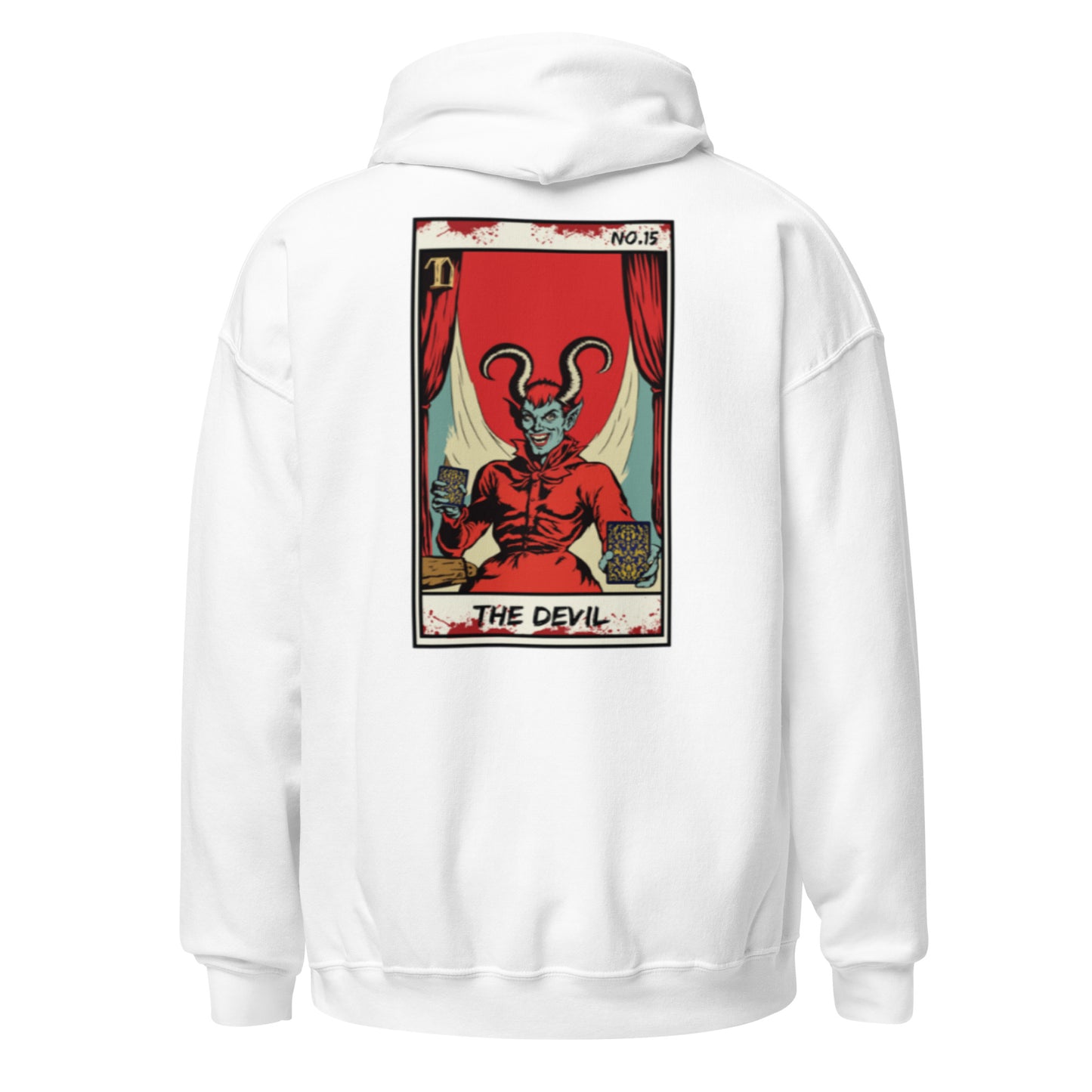 Retro Classic Logo The Devil No. 15 Face Down Unisex Hoodie